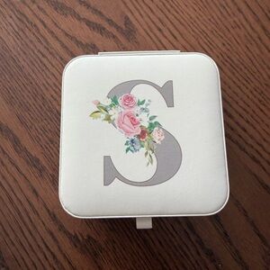 Floral Monogram Jewelry Box